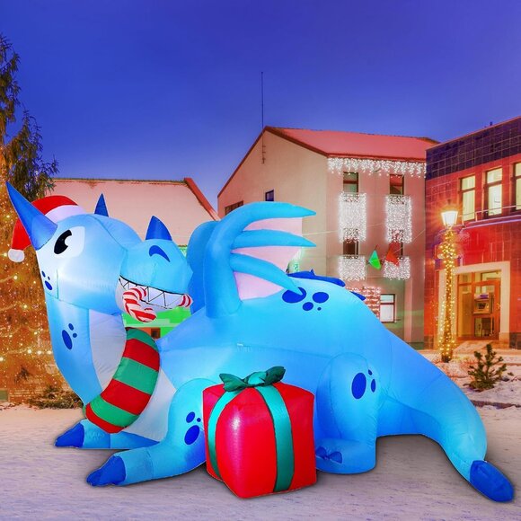 🆕6 FT Long Christmas Inflatable Blow Up Christmas Decorations Outdoor - Picture 3 of 11